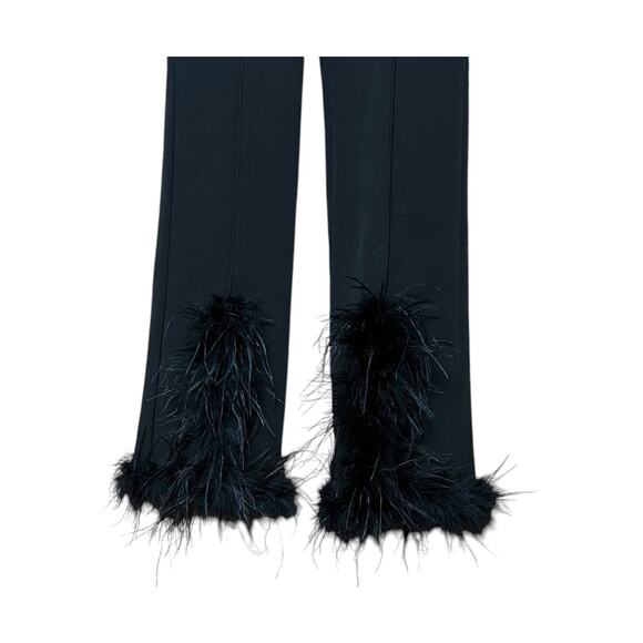 NEW Heiress Beverly Hills Feather High Waisted Pant S Crepe Fabric Stretchy - Picture 5 of 9